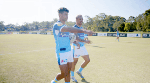 Titans Team Training header image for Titans Coral Homes TVC